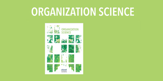 Cover von Organization Science vor grünem Hintergrund